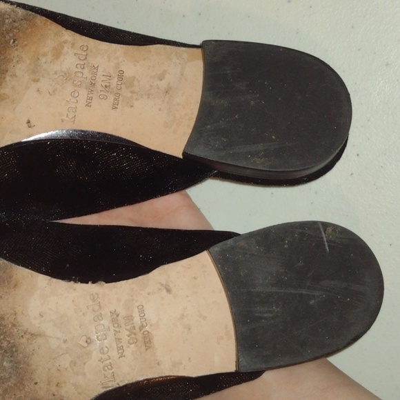 Carnegie Metallic Kate Spade Mules!kate spade size 9.5 - Picture 5 of 13